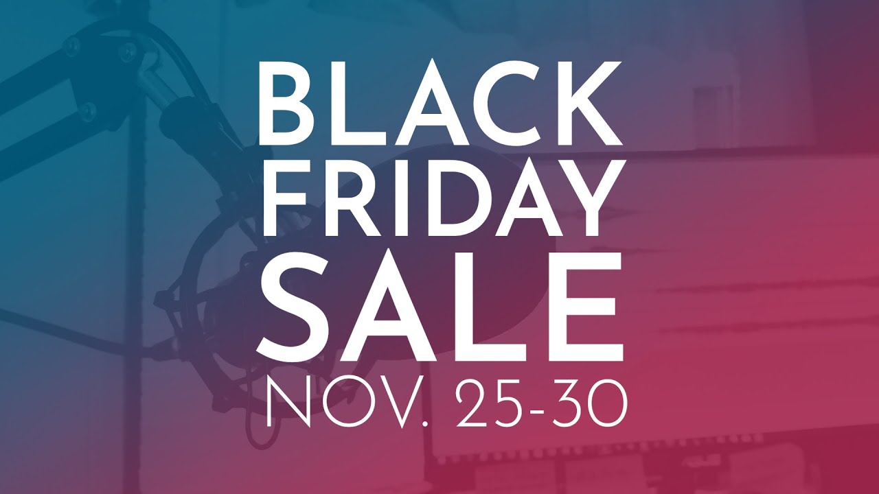 Black Friday sale! Up to 50% off podcast launch, editing, custom music and more.