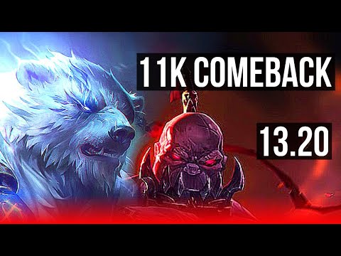 VOLI vs SION (TOP) | Comeback, 6 solo kills | EUW Diamond | 13.20