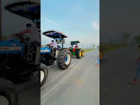 New Holland 3630 vs John deere 5405 4by4 tractor tochan @nishu_deshwal @NanglaParTochan