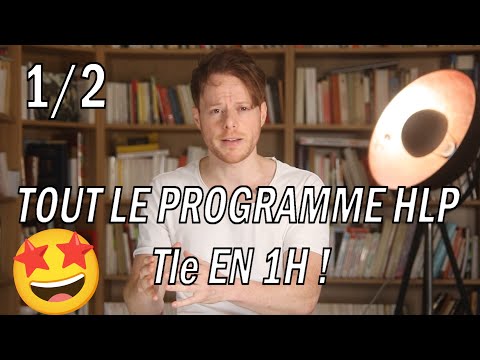 TOUT LE PROGRAMME HLP Tle EN 1H ! (part.1/2)