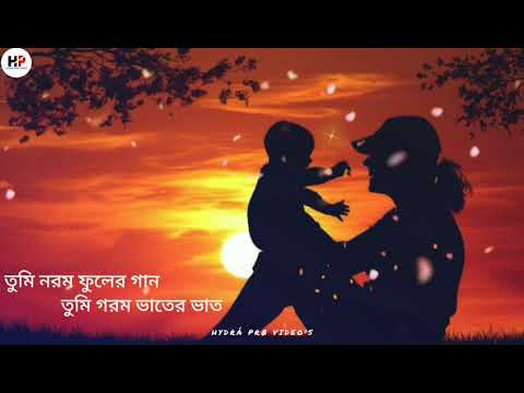 "Maa মা ,🍁Ami tomar chayai chayai thaki maa🍁আমি তোমার ছায়ায় ছায়ায় থাকি মা🍁Romantic Song