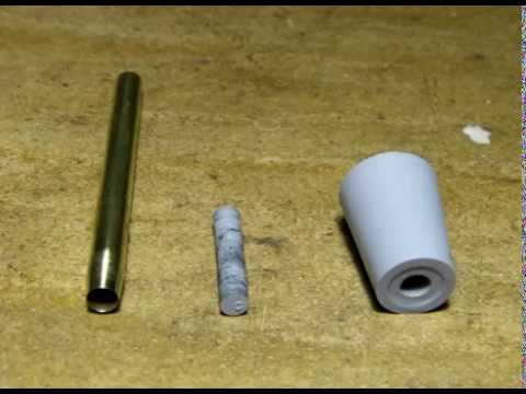 How to drill a hole into a rubber stopper