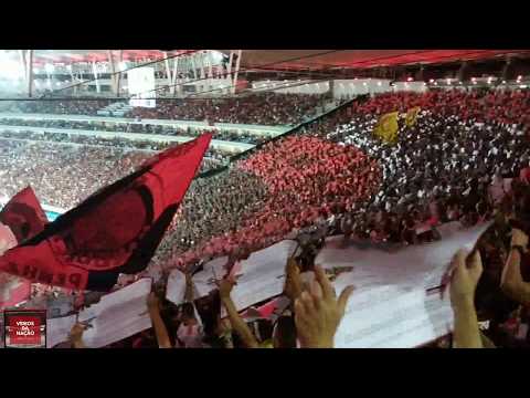 "Mosaico e festa da torcida do Flamengo na entrada do time contra o Ceará" Barra: Nação 12 &bull; Club: Flamengo