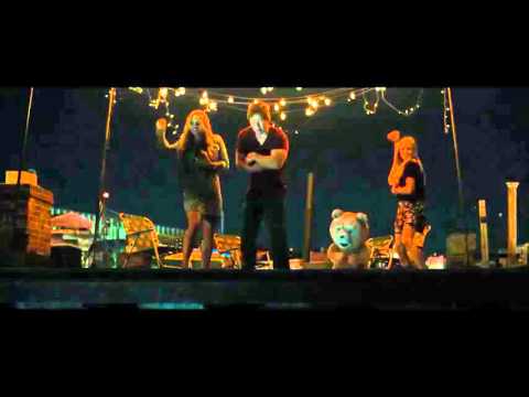 Ted 2 (throwing apples at joggers)