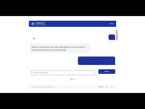 ClinicFlow AI Demo