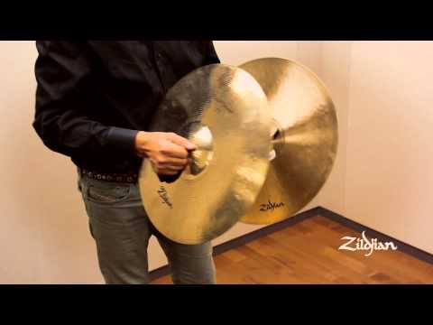 Zildjian A0781 17" A Zildjian Classic Orchestral Selection Medium Hand Crash Cymbals (Pair) image 2