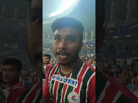 ATK Mohun Bagan Fans Vs Kerala Blasters Fans At The Salt Lake Stadium 
