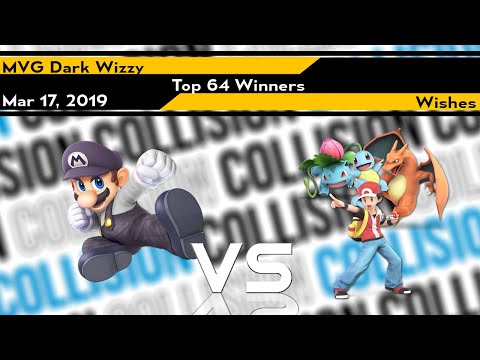 [Smash Ultimate] Collision 2019 (Top 64) MVG Dark Wizzy (Mario) vs Wishes (Pokemon Trainer)