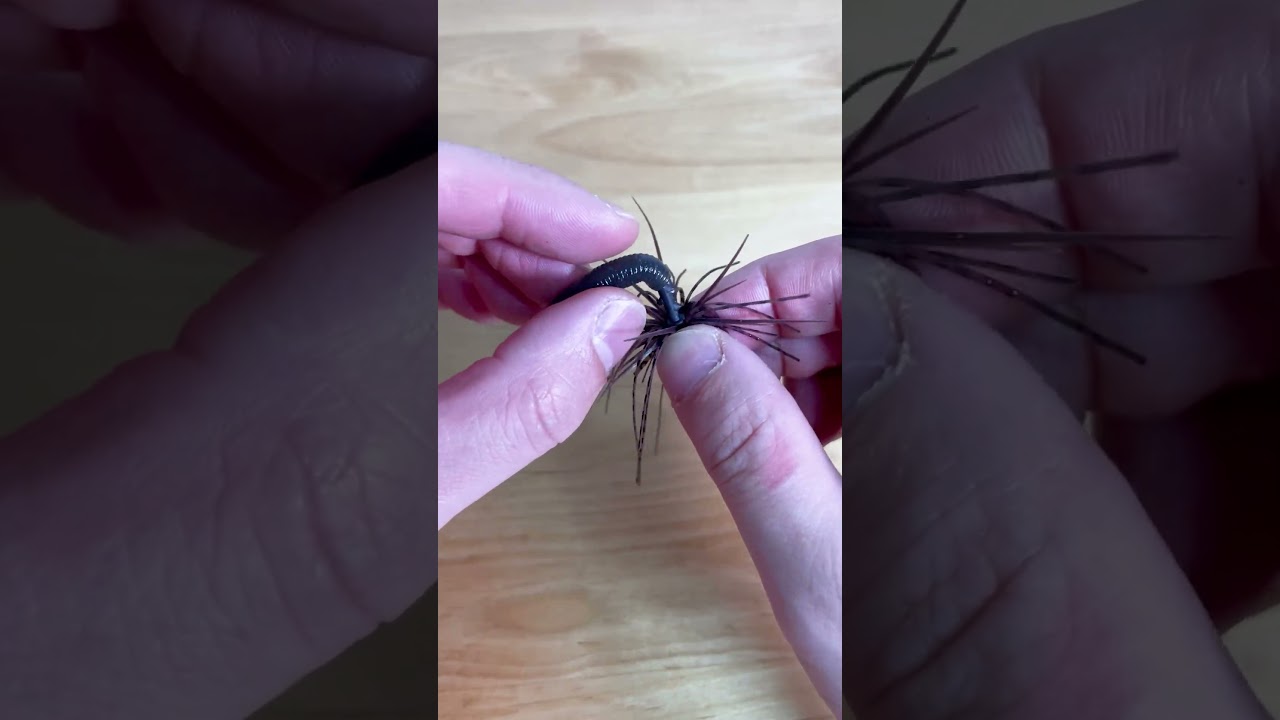 ヤマセンコー２インチのスモラバ(サイズ感)