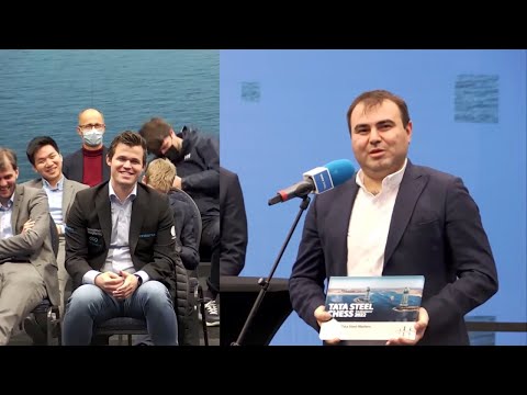 "Magnus has a chance against engines" - Shakhriyar Mamedyarov | Tata Steel Chess 2022