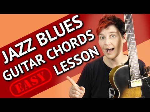 Bb JAZZ BLUES  Guitar Chords - EASY Comping LESSON + TAB