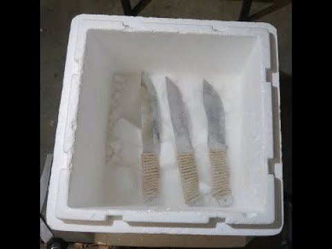 Dry Ice SubZero CD1 Ztuff 1095 Blades Chop Test