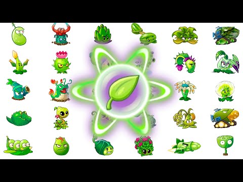 Random 30 GREEN OLD & NEW & MOD Vs All Zombies - Who Will Win? - Pvz 2 Plant vs Plant