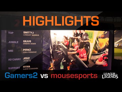 LoL - Gamers2 vs. mousesports highlights (EU Challenger Series Week 2)