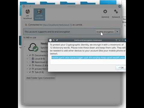End-to-end encryption in action in Nextcloud