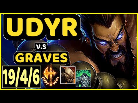 ARIBO (UDYR) vs GRAVES - 19/4/6 KDA JUNGLE GAMEPLAY - EUW Ranked GRANDMASTER