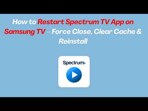 How To Restart Spectrum App