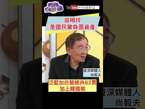 #翁曉玲 是#國民黨 負面資產