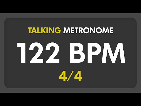 122 BPM - Talking Metronome (4/4)