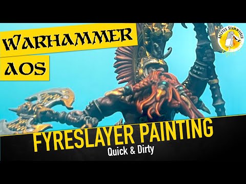 Age of Sigmar: Fyreslayer Painting: Quick and Dirty!