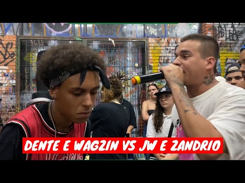 (CONFRONTO DE GERAÇÕES) DENTE E WAGZIN VS JW E ZANDRIO | SEMI | EDIÇÃO DE DUPLAS | BATALHA SÃO HELL