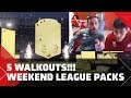 FIFA 20 FUT pack opening (5 WALKOUTS!!) | Weekend League beloningen met Ali Riza en Yusuf!!