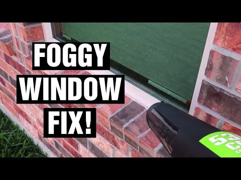 Foggy Double Pane Window Fix!