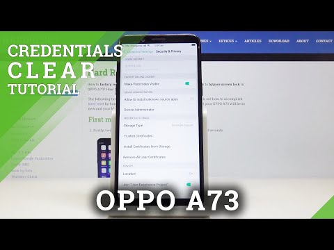 How to Clear Credentials in OPPO A73 – Remove All Certificates