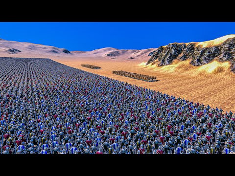 25000 FOOTMEN vs 500 GOLDEN KNIGHTS - Ultimate Epic Battle Simulator UEBS
