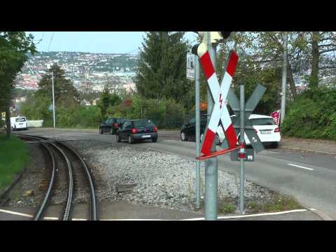 Stadtbahn Stuttgart linia U10 Zahnradbahn "Zacke" - führerstandsmitfahrt