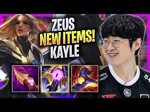 ZEUS TRIES KAYLE WITH NEW ITEMS! - T1 Zeus Plays Kayle TOP vs Irelia! | Season 2023