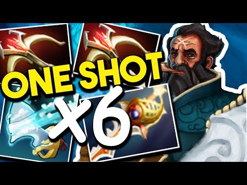x6 ONE SHOT - Attacker! Pro Kunka ONE HIT Build Vs SonneikO EPIC GAMEPLAY - 7k3 MMR Avg Dota 2 7.07c