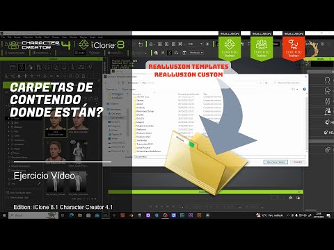iclone 8 character creator carpetas contenido