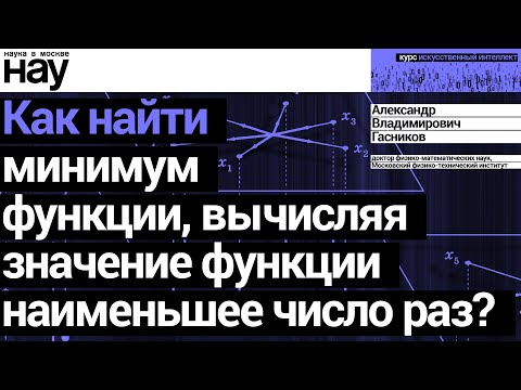 «Как найти минимум функции, вычисляя значение функции наименьшее число раз?». Александр Гасников