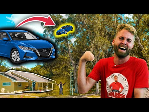 Putting My Car in the Top of a Tree and Calling a Tow Truck Prank