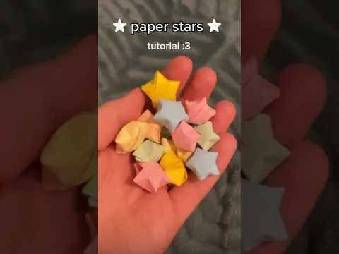 Paper stars tutorial :) #asthetic #art #tutorial #shorts