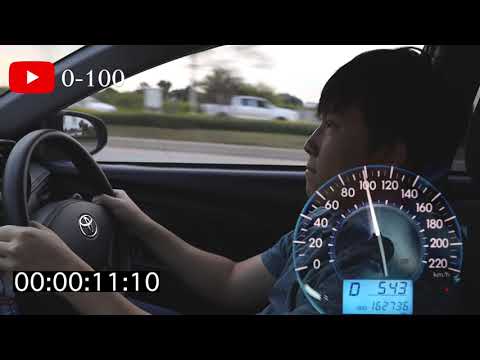อัตราเร่ง Toyota Vios 2013 [1Nz-fe] Acceleration: 0-60 mph, 0-100 km/h