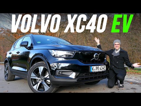 Volvo XC40 EV driving REVIEW with Autobahn 2022 Recharge Pure Electric P8 AWD | @autogefuehl