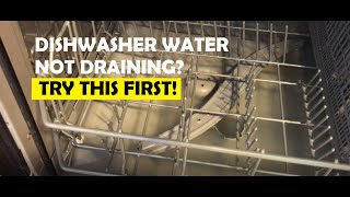 How to Fix Dishwasher Not Draining – Easy Troubleshoot