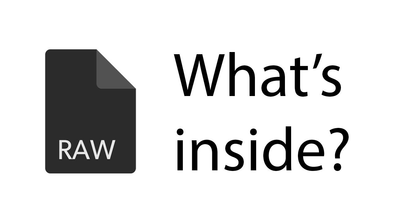 RAW files -- The technical side explained simply