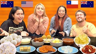 OUR FOREIGN FRIENDS TRY INDIAN SWEETS FOR THE 1ST TIME