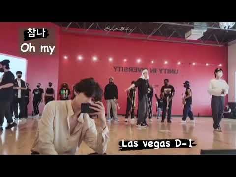 V Insta story- PTD LV dance rehearsal with The Lab crew [220407]