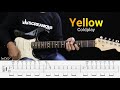 YELLOW - Coldplay - Guitar Cover Instrumental + TAB