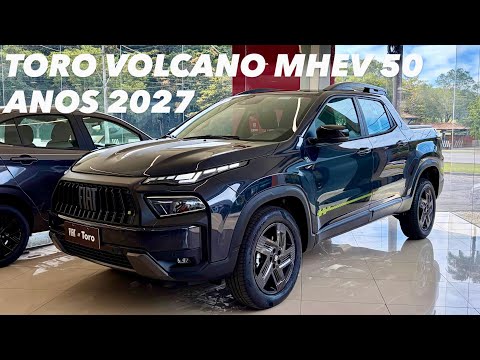 AVALIAÇÃO FIAT TORO VOLCANO 50 ANOS 2027 - EDIÇÃO ESPECIAL DA TORO HÍBRIDA EM DETALHES!!