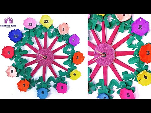 #3 making beautiful wall clock | diy clock | home decor