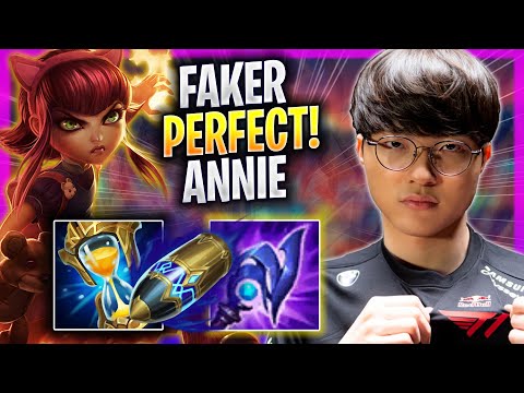 FAKER PERFECT GAME WITH ANNIE! - T1 Faker Plays Annie MID vs Seraphine! | Season 2023