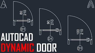 Create Your Dynamic Door - AutoCAD