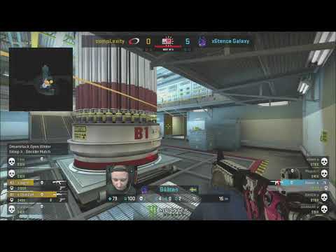 CS:GO Event Baaten/Bååten 1v4 x6tence Galaxy vs compLexity at DreamHack Open Winter 2018