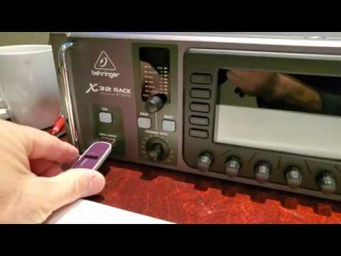 Updating firmware for Behringer X32 Rack Mixer