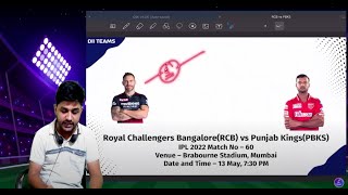 BLR vs PBKS Dream11 | RCB vs PBKS Pitch Report & Playing XI | Bangalore vs Punjab Dream11 - IPL 2022